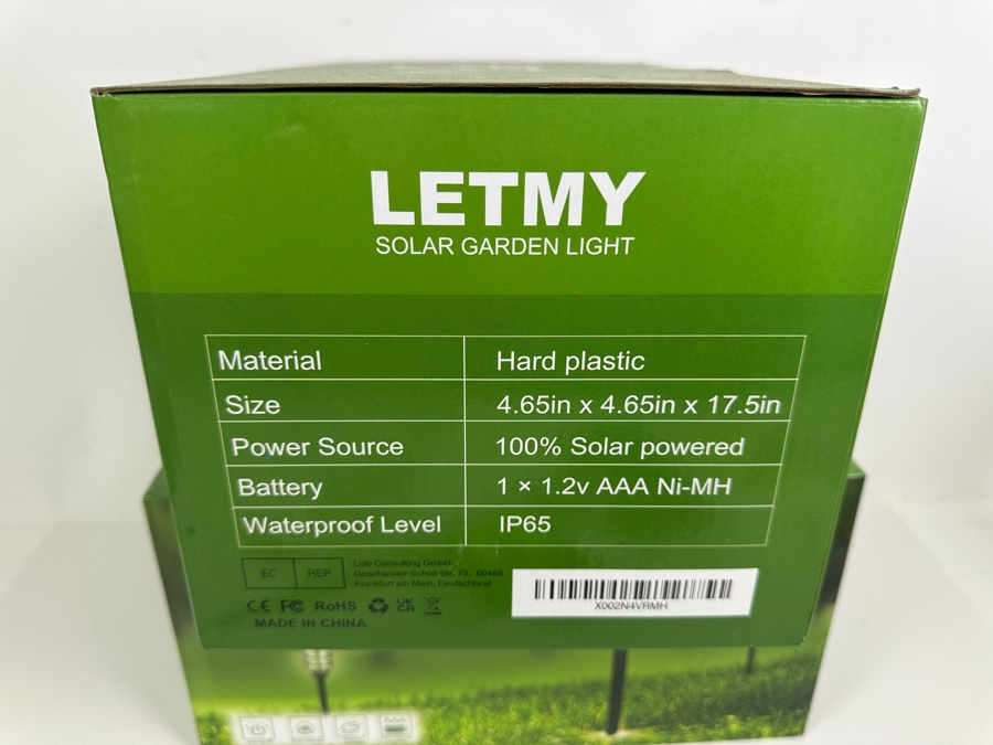 Pair Of New LETMY Solar Garden Pathway Lights 8 Pack - Total Of 16 Lights [Photo 2]