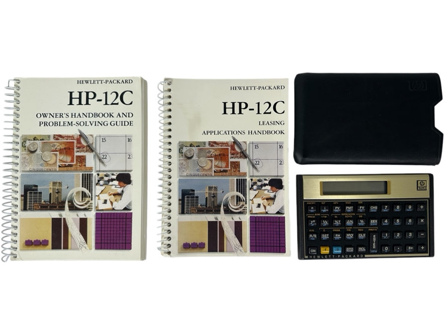 HP 12C English Calculator with Two Handbooks