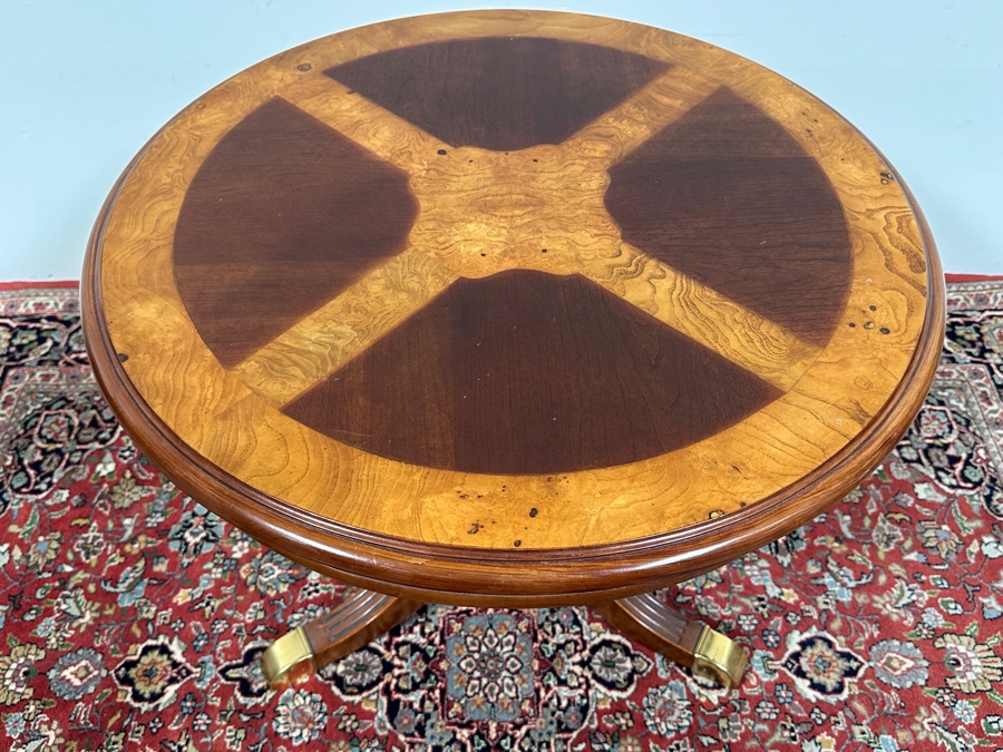 Round Wooden Side Table 26W X 22H [Photo 6]
