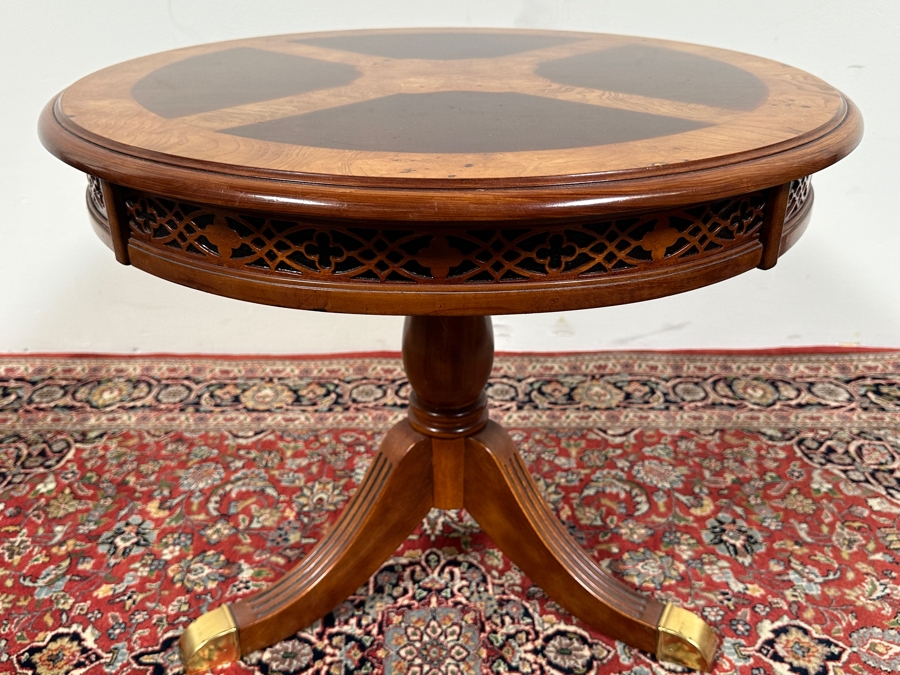Round Wooden Side Table 26W X 22H [Photo 3]