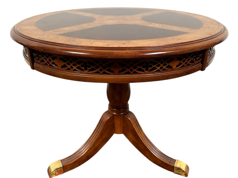 Round Wooden Side Table 26W X 22H [Photo 1]