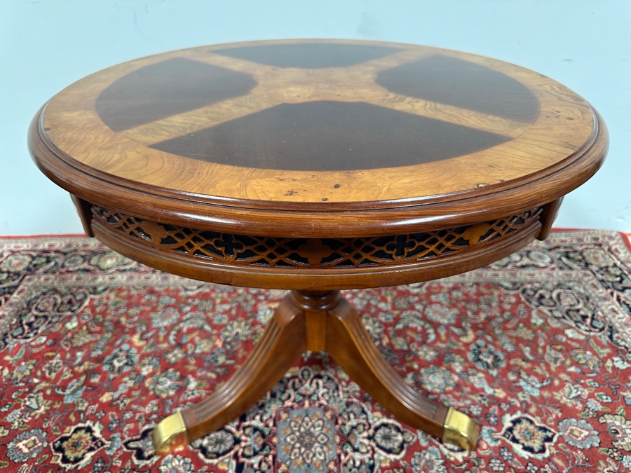 Round Wooden Side Table 26W X 22H [Photo 2]