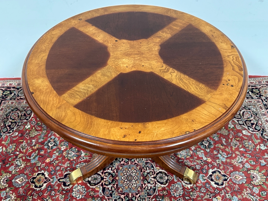 Round Wooden Side Table 26W X 22H [Photo 5]