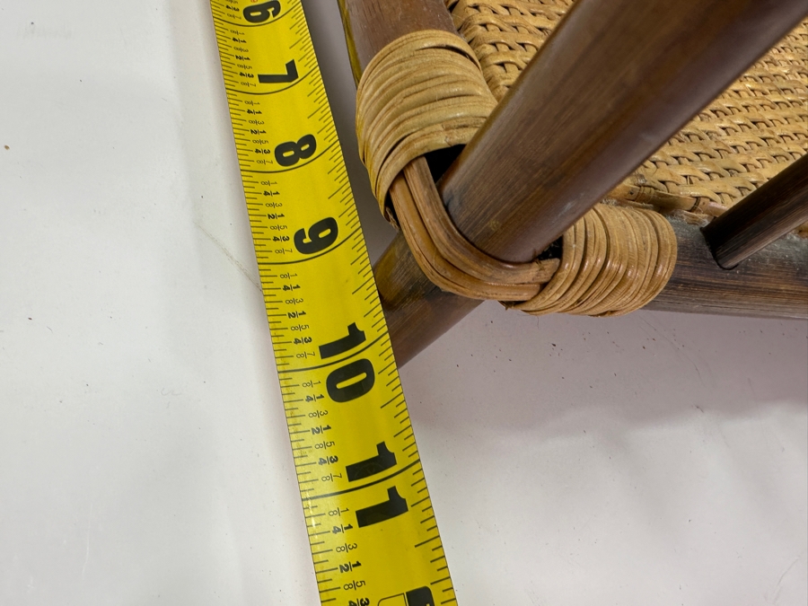 Mid Century Modern Rattan Magazine Rack 18'W x 10'D x 15'H [Photo 8]