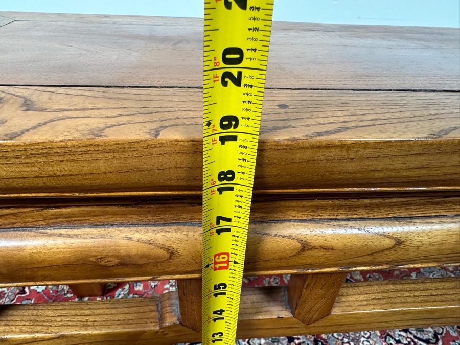 Vintage Chinese Wooden Bench Low Table 42.5W X 13D X 19H [Photo 11]