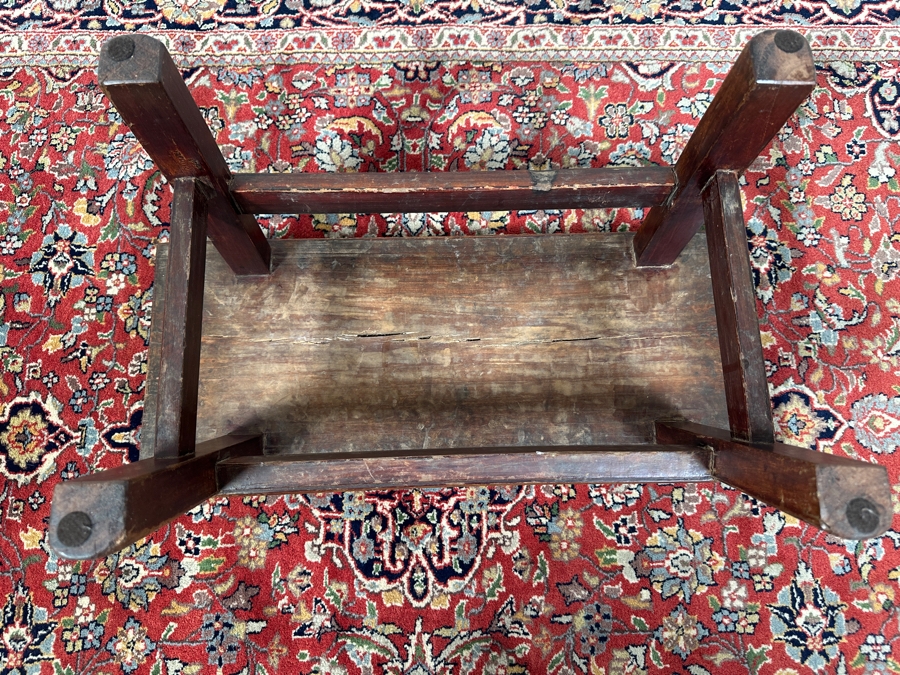 Vintage Chinese Rosewood Stool 23.5W X 9.5D X 10.5H [Photo 10]