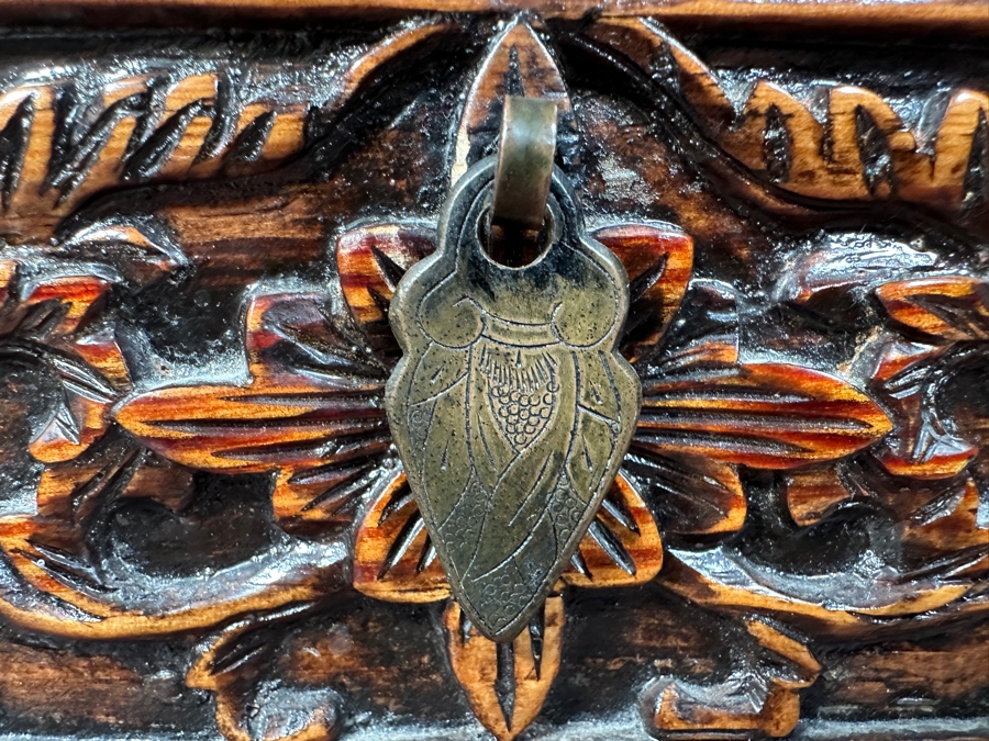 Pair of Chinese Hand Carved Pedestals with Drawers 15.5'W x 15.5'D x 34'H [Photo 7]