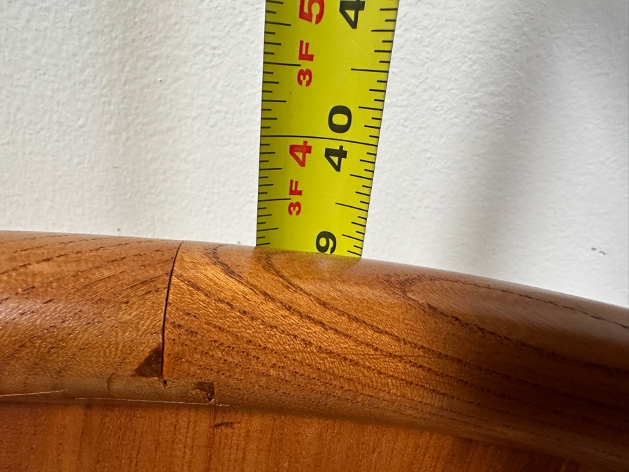 Vintage Mid-Century Chinese Carved Huanghuali Wood Horseshoe Throne Arm Chair 27W X 24D X 39H [Photo 24]