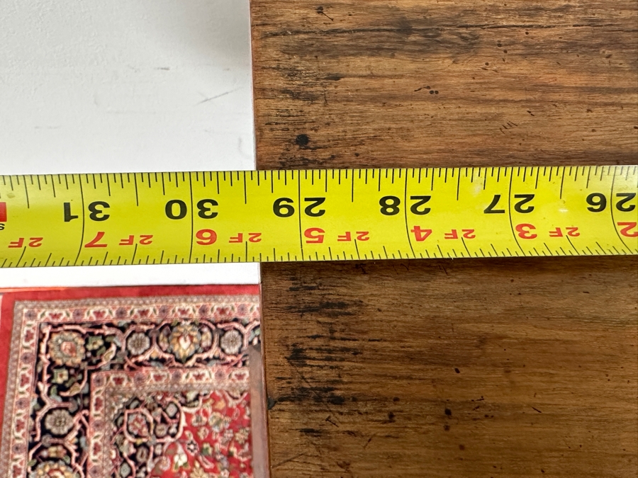 Antique Victorian Walnut Display Cabinet with Added LED Light 29.5'W x 12'D x 40'H [Photo 13]