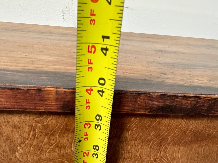 Antique Victorian Walnut Display Cabinet with Added LED Light 29.5'W x 12'D x 40'H [Photo 15]