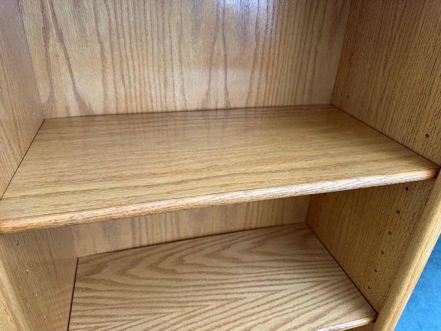 Oak Bookshelves #2 with Two Extra Shelves (Not Shown) 48'W x 13'D x 72'H [Photo 2]