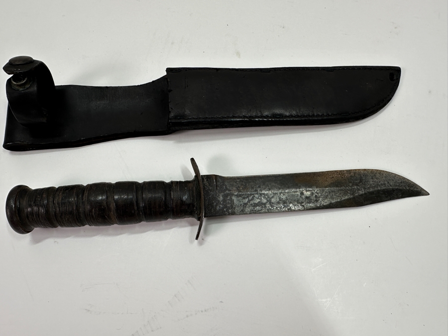 Vintage U.S. Military Fighting Knife With Sheath [Photo 6]