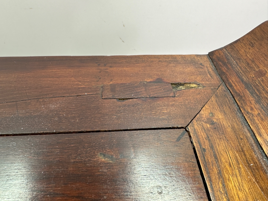 Antique Chinese Ming Kang Carved Wooden Table 23.25W X 11.75D X 12H [Photo 15]