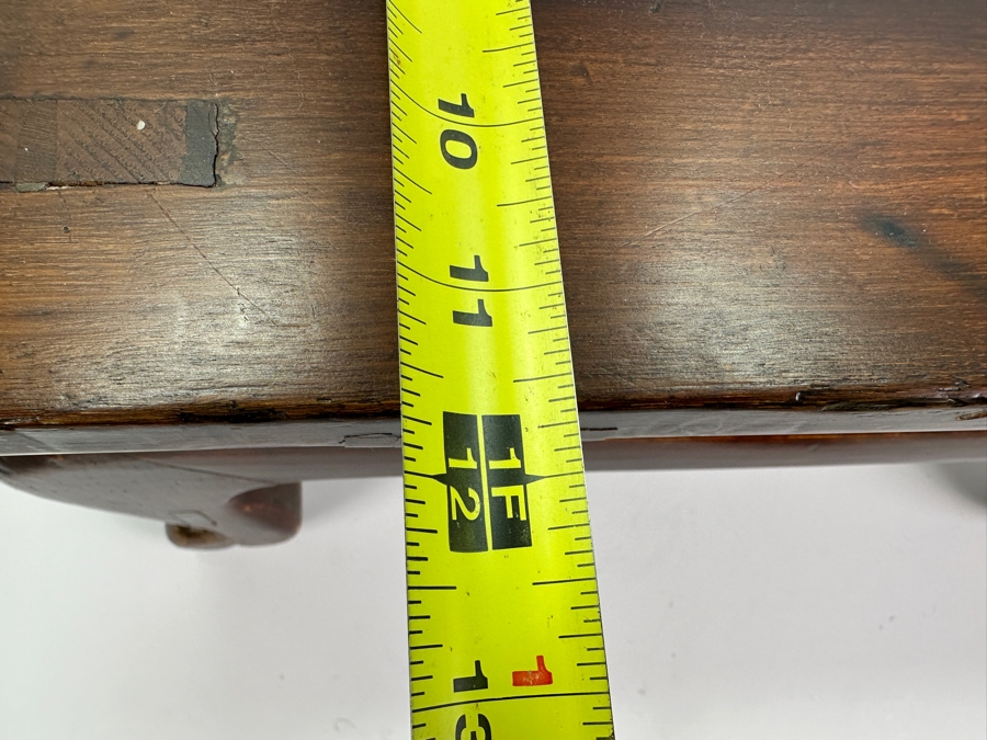 Antique Chinese Ming Kang Carved Wooden Table 23.25W X 11.75D X 12H [Photo 17]