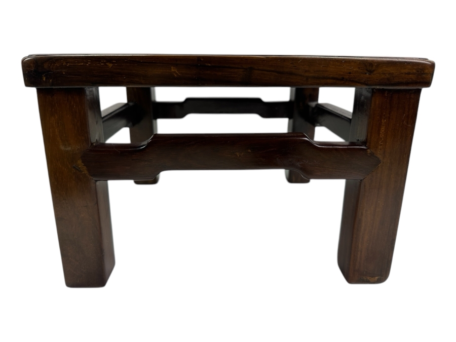 Vintage Chinese Rosewood Square Table Stand 12W X 12D X 8H [Photo 3]