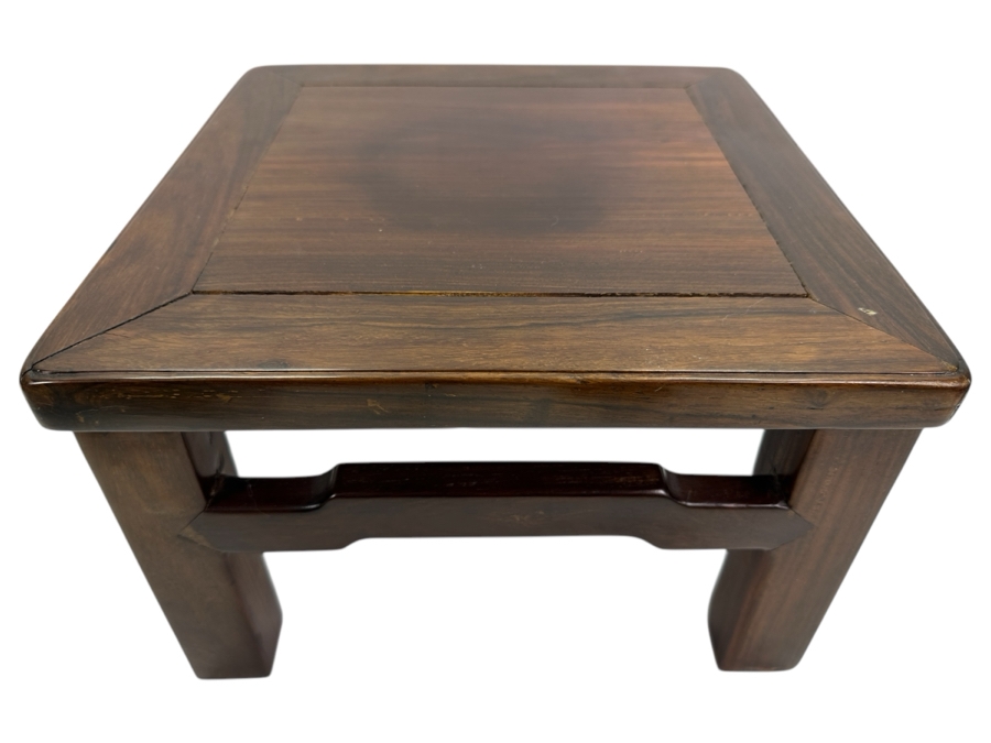 Vintage Chinese Rosewood Square Table Stand 12W X 12D X 8H [Photo 2]