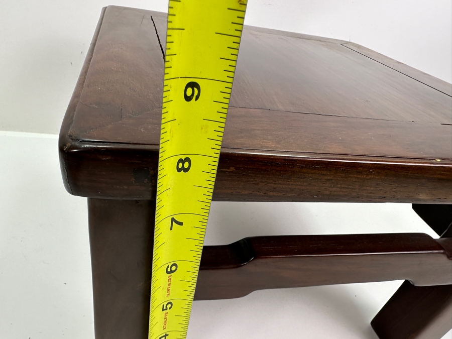 Vintage Chinese Rosewood Square Table Stand 12W X 12D X 8H [Photo 15]