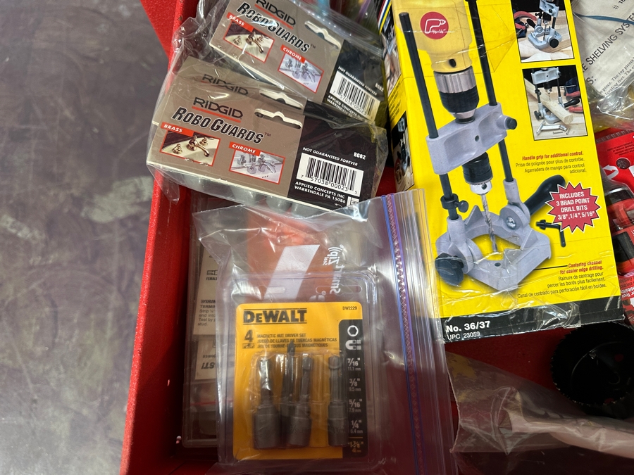 Kennedy Rolling Cabinet Toolbox With Mechanics Chest Filled With Tools 29W X 19D X 49.5H - See Photos [Photo 26]