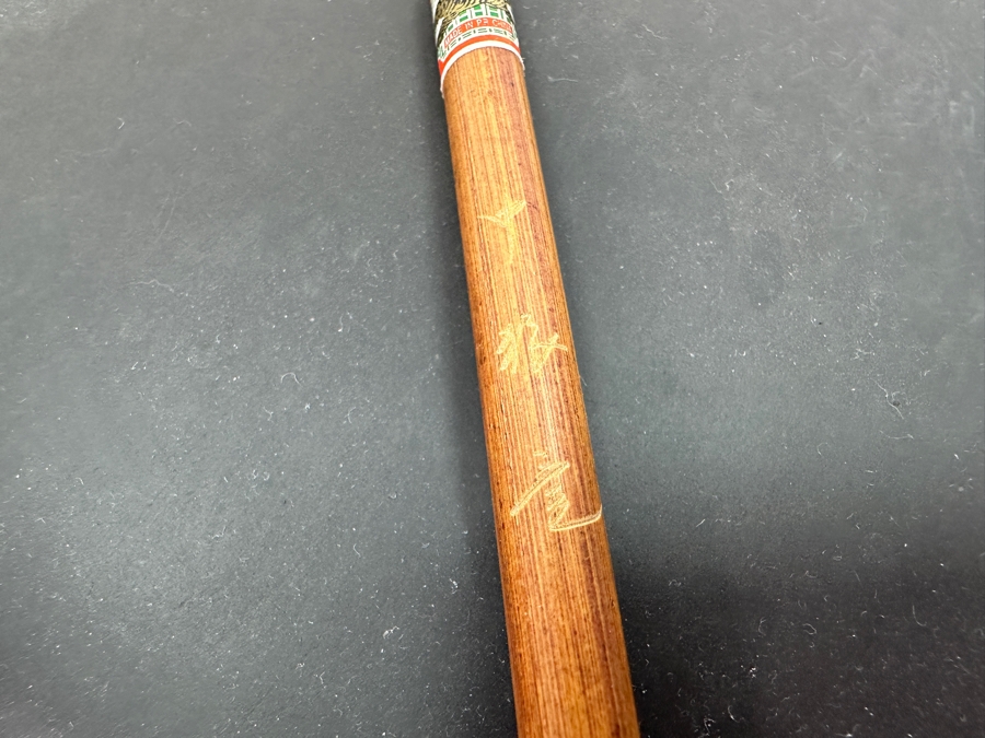 Vintage Hand Carved Chinese Duan Calligraphy Inkstone with Brush 7'W x 10'D [Photo 9]