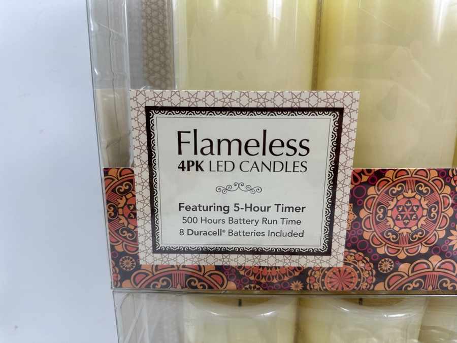 LED Candles (8) Large 3W x 6H, (12) Medium 1.5'W x 2' H, (12) Tea Light  [Photo 3]