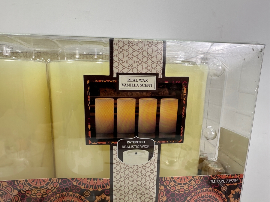 LED Candles (8) Large 3W x 6H, (12) Medium 1.5'W x 2' H, (12) Tea Light  [Photo 4]