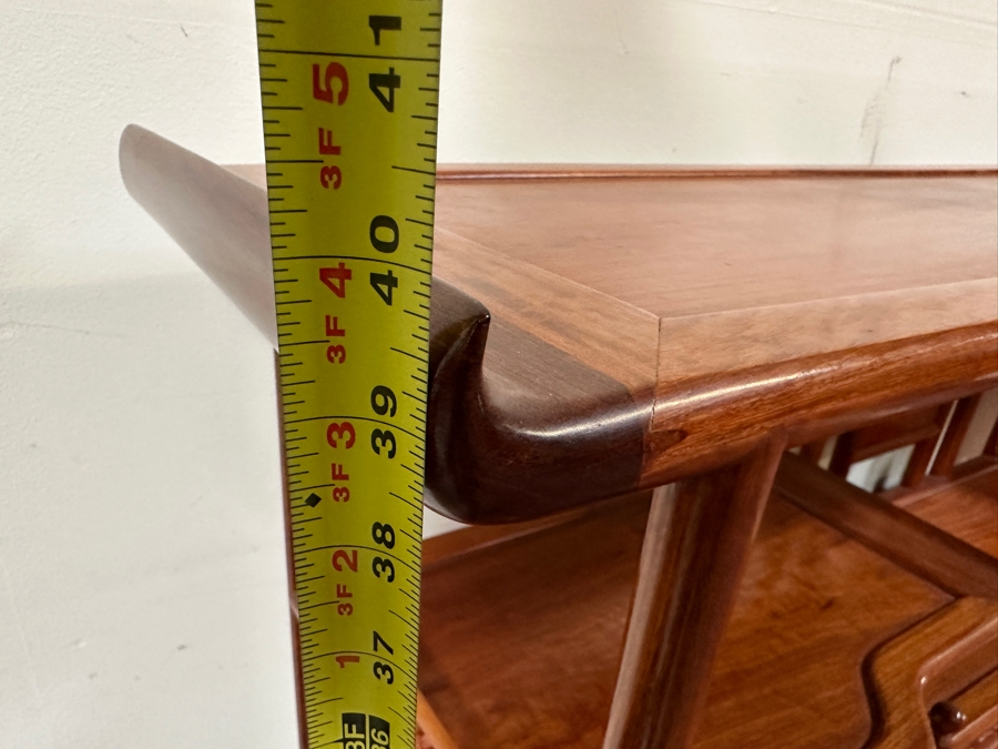 Vintage Chinese Etagere Bookcase Curio Display Cabinet With 2 Drawers 67.5W X 13.5D X 40H [Photo 13]