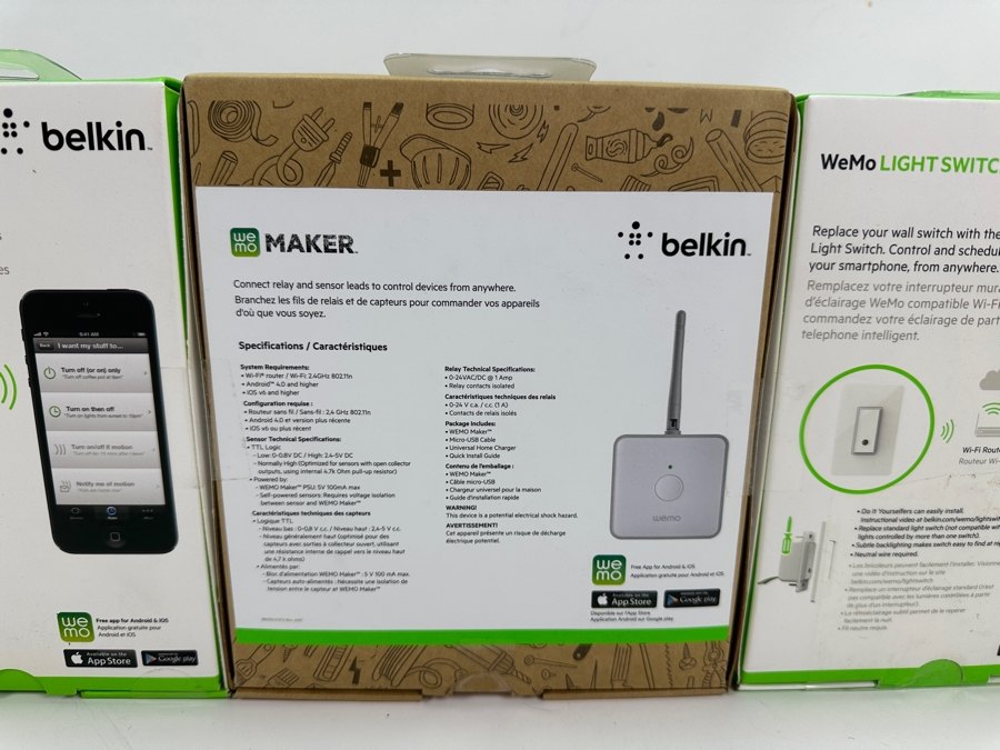 New Belkin Electronics WeMo Maker And Pair Of WeMo App Driven Light Switches [Photo 6]