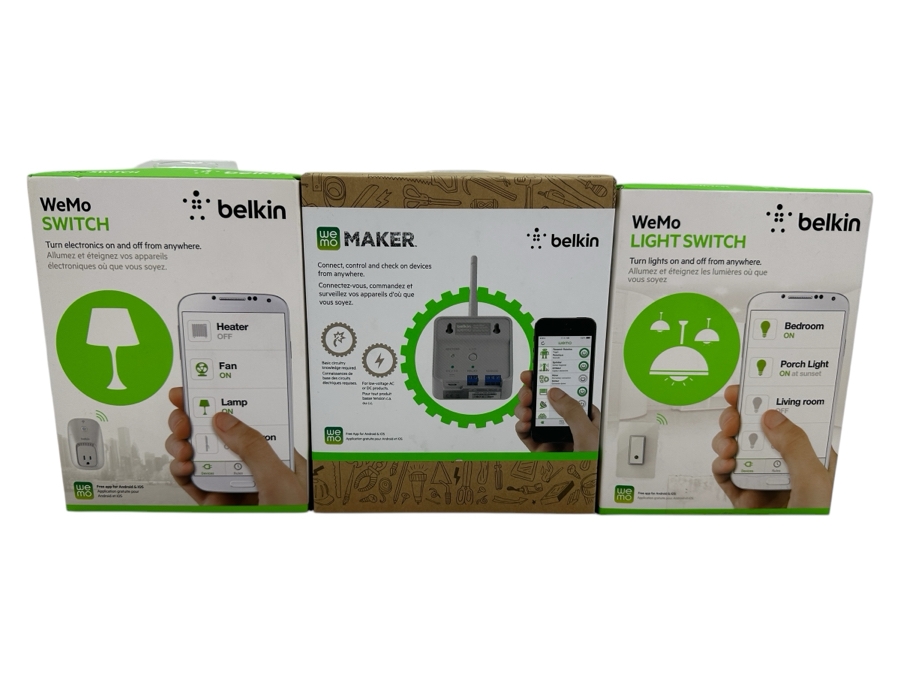 New Belkin Electronics WeMo Maker And Pair Of WeMo App Driven Light Switches [Photo 1]