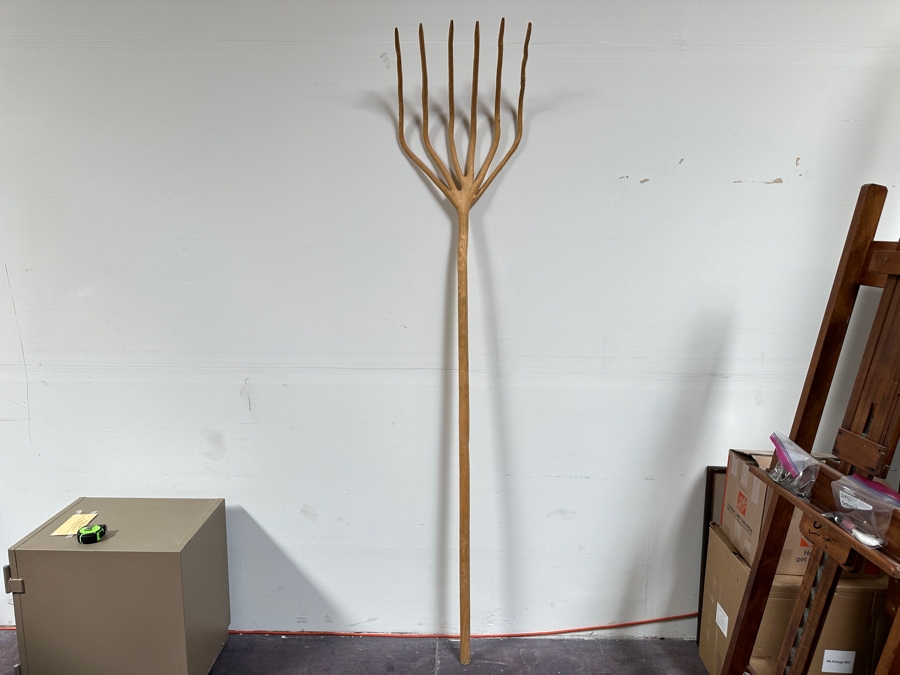 Horca De Madera Organic Wooden Branch Pitchfork From Spain 92L [Photo 2]