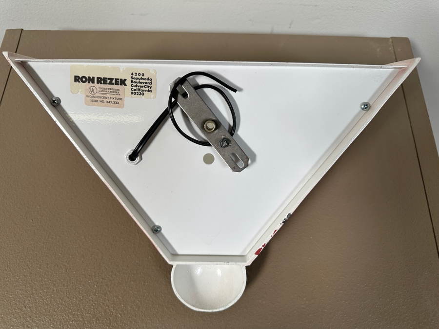 Set Of Four Vintage Ron Rezek Geometric Arno Metal Wall Sconces 14W X 6.5D X 9.5H [Photo 4]