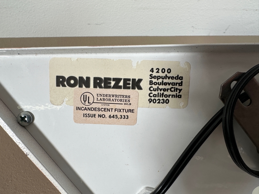 Set Of Four Vintage Ron Rezek Geometric Arno Metal Wall Sconces 14W X 6.5D X 9.5H [Photo 5]