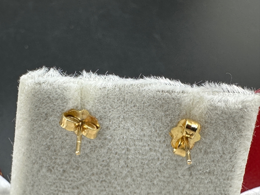 14k Gold Aquamarine Earrings Set With (2) 8 X 6 Aquamarines 1.9g Retails $1,400 [Photo 8]