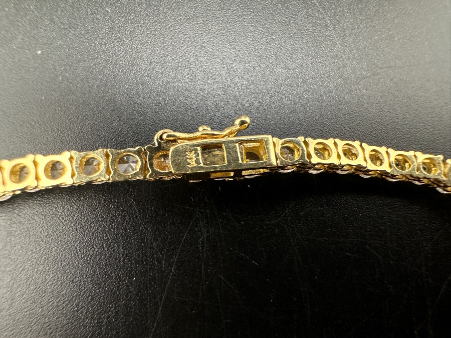 14k Gold 16' CZ Necklace 20.3g Retails $3,000 [Photo 10]