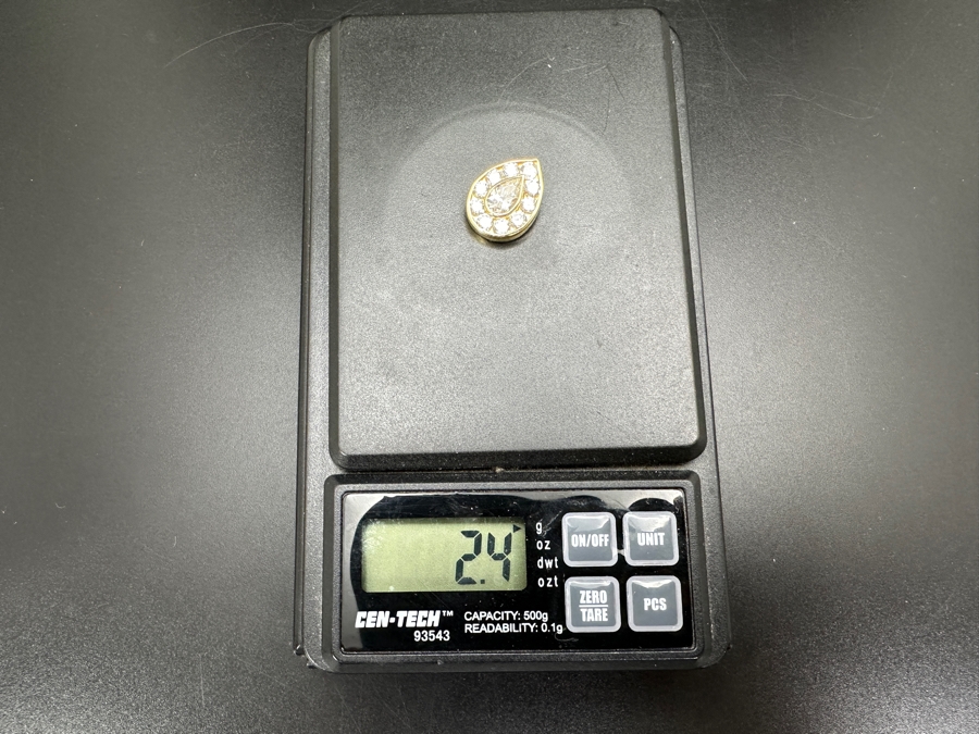14k Gold CZ Pendant 2.4g Retails $500 [Photo 6]
