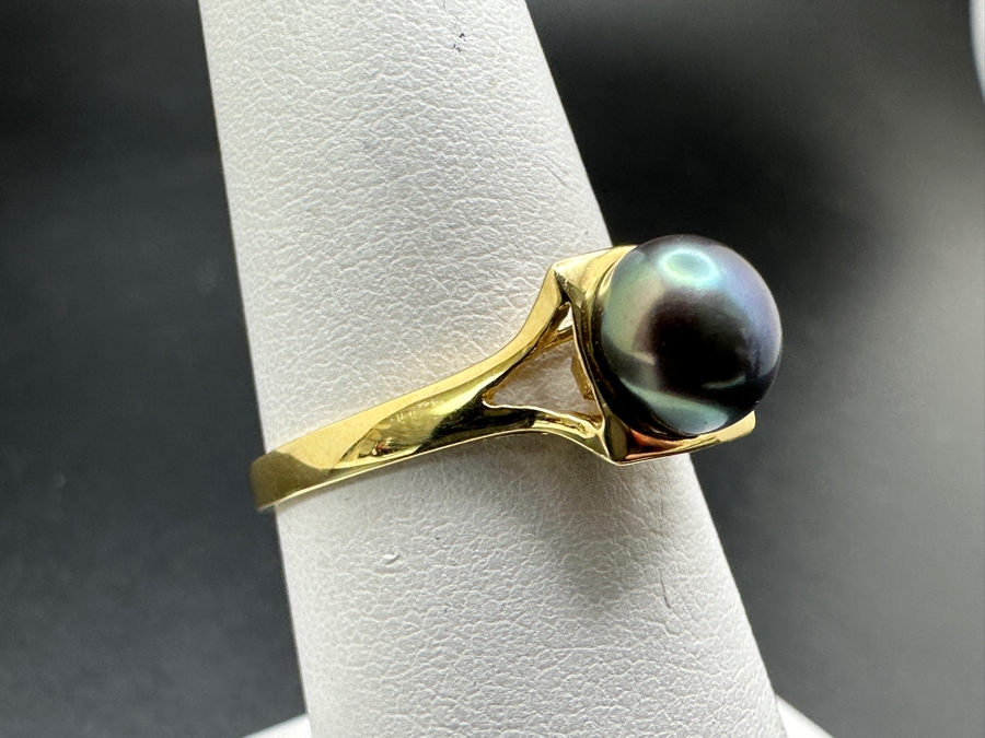 14k Gold Pearl Ring Size 7 1.6g Retails $500 [Photo 5]