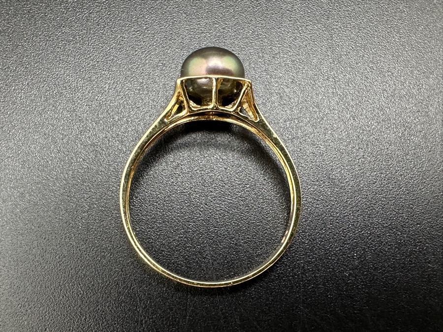 14k Gold Pearl Ring Size 7 1.6g Retails $500 [Photo 8]