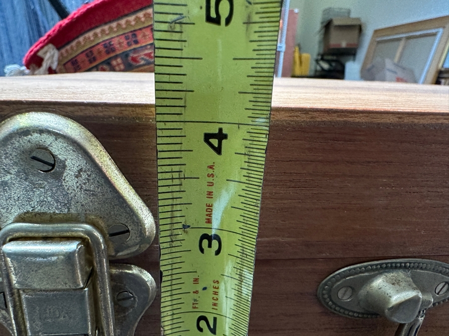 Large Collection Of Cased Nickel Bronze RR Flatware Set With Bamboo Motif Service For 12 From Thailand 18W X 17D X 4.25H [Photo 12]