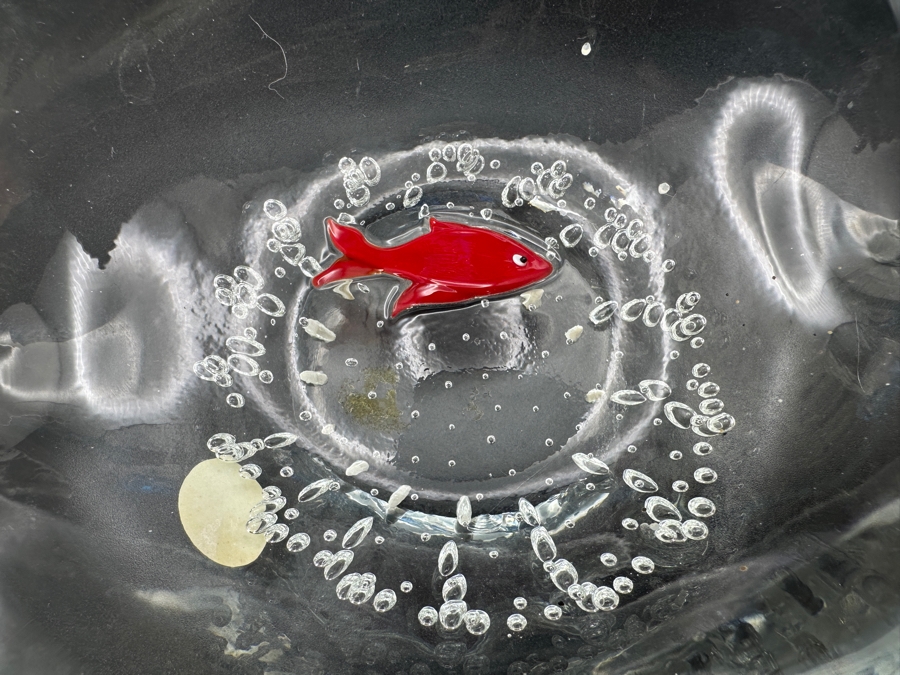 Collection Of Vintage Venetian Murano Glass Made In Italy With Red Fish [Photo 10]