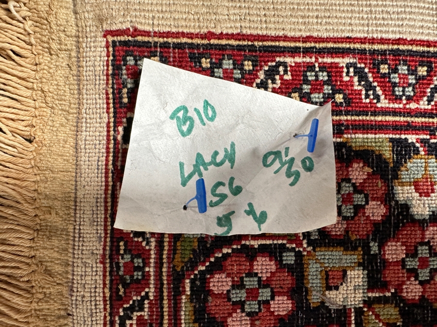 Stunning Hand Knotted Silk Persian Kashmir Prayer Rug Signed 36 X 64 [Photo 17]