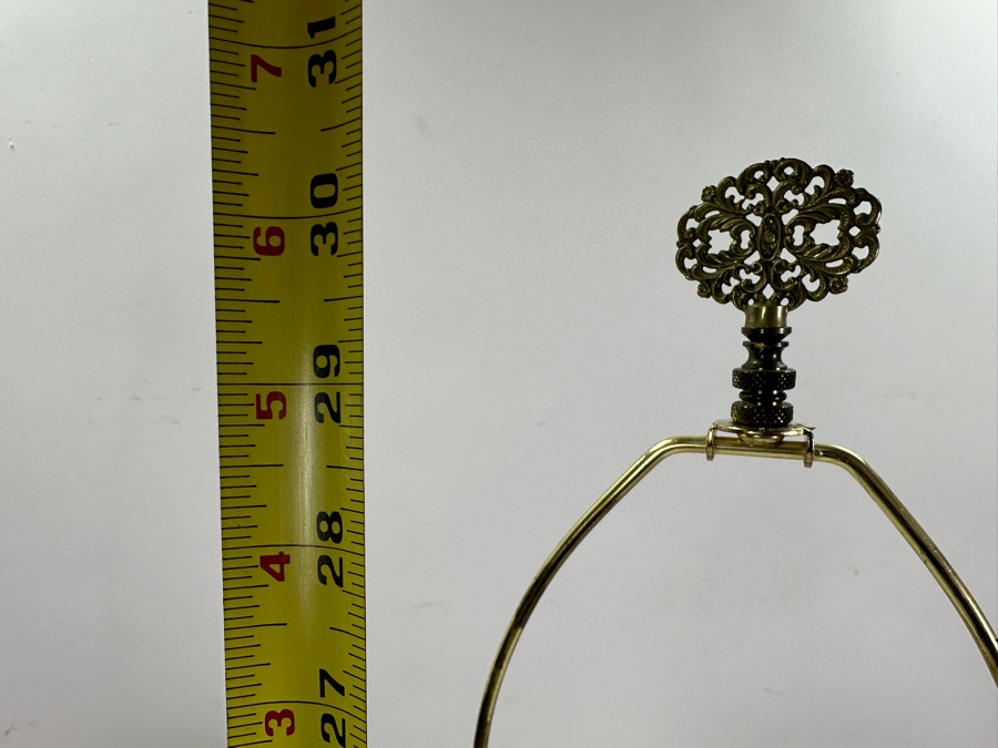 Vintage Hand Painted Asian Porcelain Jar Table Lamp 30H [Photo 11]