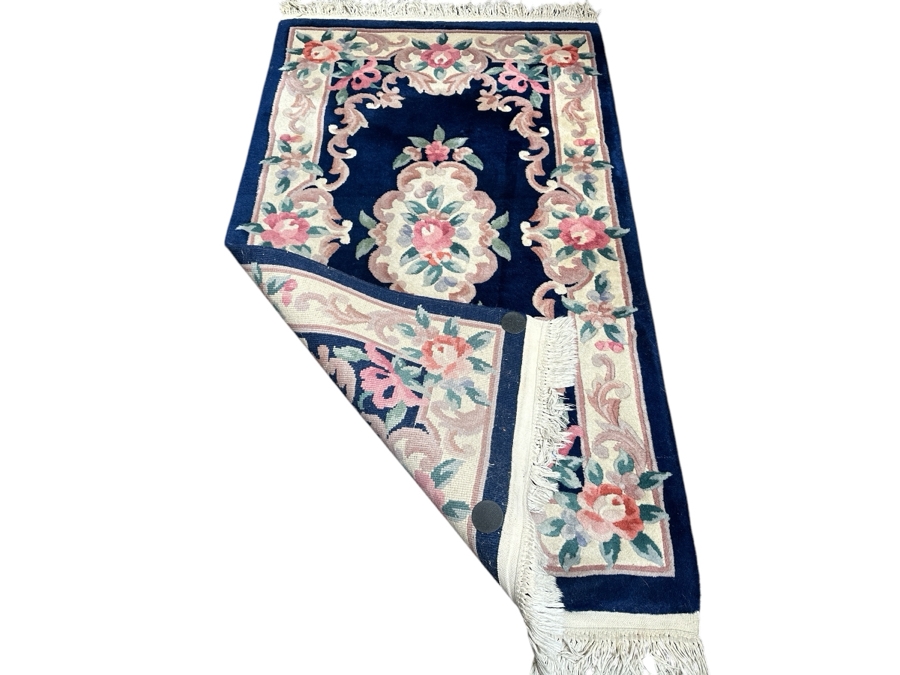 Chinese Wool Area Rug 35.5 X 65 [Photo 2]