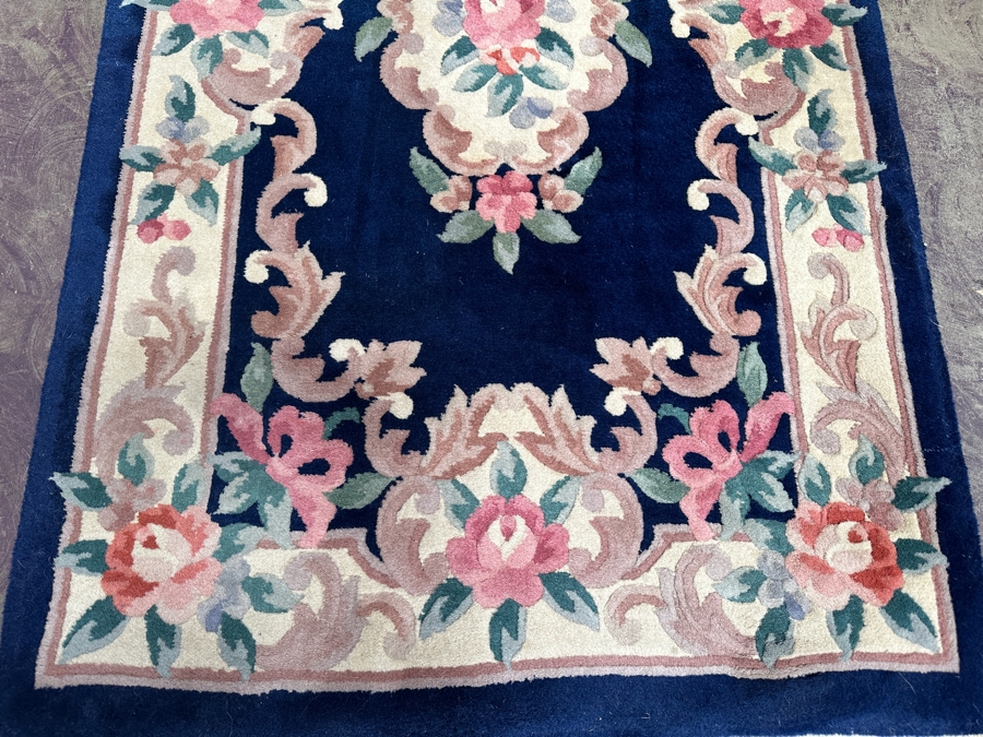 Chinese Wool Area Rug 35.5 X 65 [Photo 3]