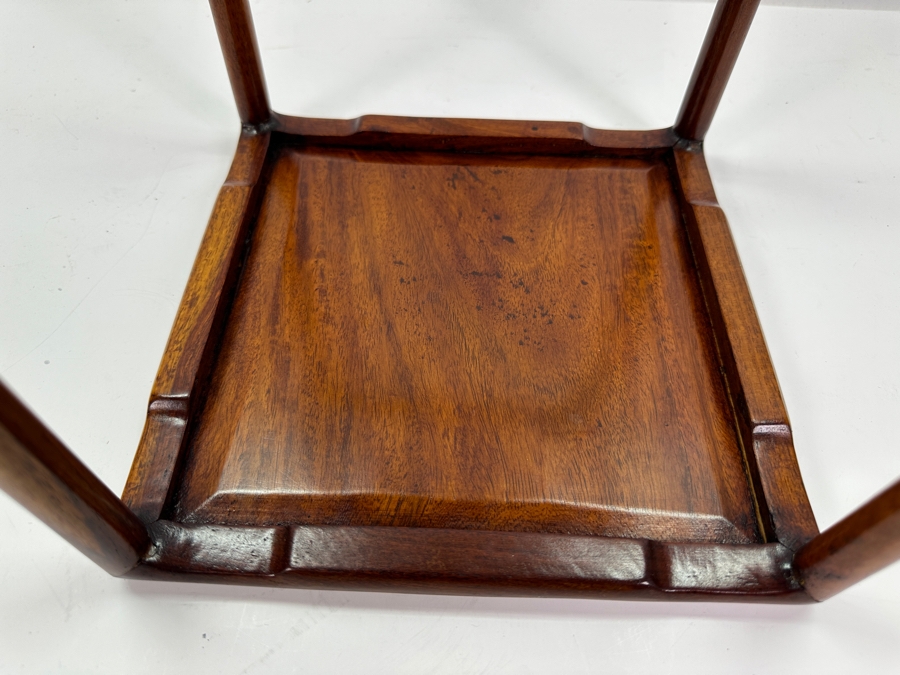 Vintage Chinese Wooden Stand 9.25W X 9.25D X 12.5H [Photo 8]