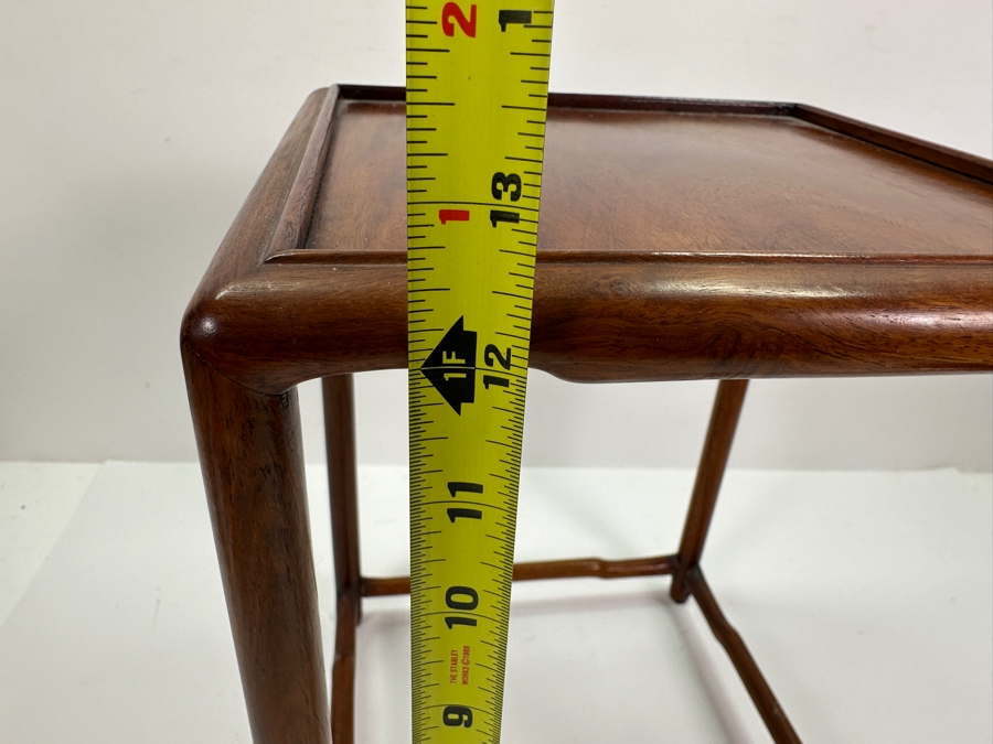 Vintage Chinese Wooden Stand 9.25W X 9.25D X 12.5H [Photo 5]