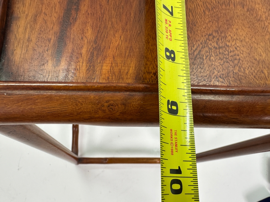 Vintage Chinese Wooden Stand 9.25W X 9.25D X 12.5H [Photo 7]