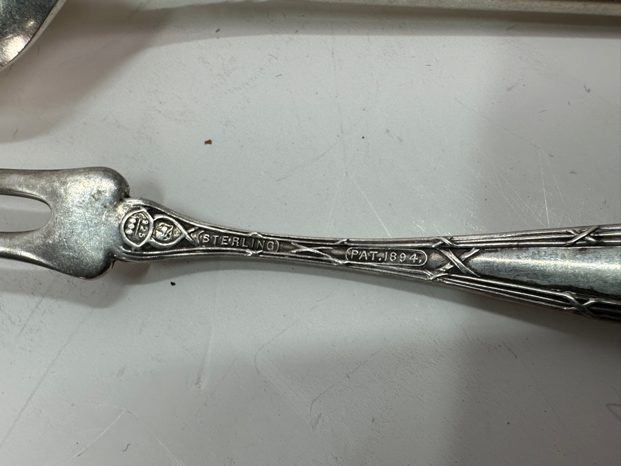 Sterling Silver Lot: Silver Spoon, Silver Seafood Fork And Silver Picture Frame 60.7g [Photo 3]