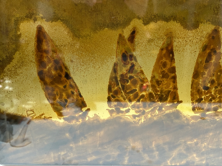 Original Don Morrill Abstract Sailboats Ferro Metal Painting 36 X 18 [Photo 3]