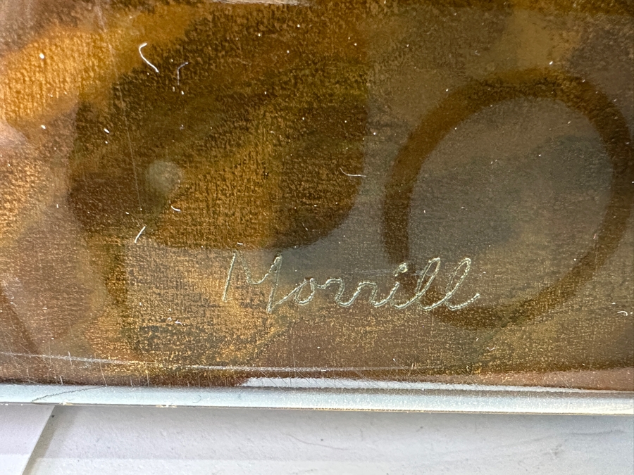 Original Don Morrill Abstract Sailboats Ferro Metal Painting 36 X 18 [Photo 2]