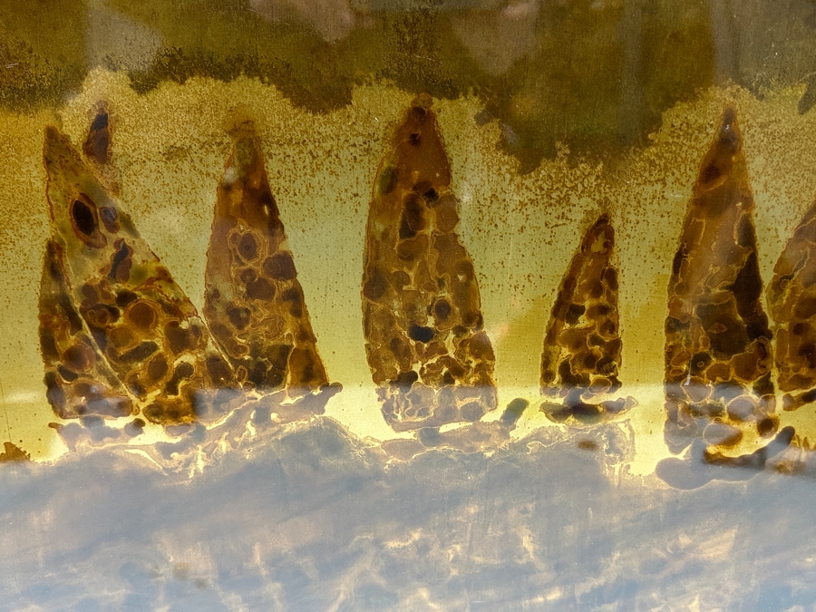 Original Don Morrill Abstract Sailboats Ferro Metal Painting 36 X 18 [Photo 4]