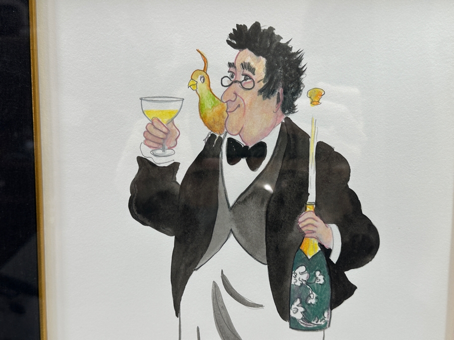 Guy Buffet (1943-2023, Hawaii/France) Original Watercolor On Paper Titled 'Happy Anniversay' 10 X 15 Framed 21 X 26 Retails $1,950 [Photo 8]